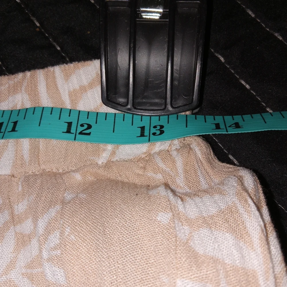 Nwt Ocean Drive Crinkled High Waisted Wide Leg Pants M/L - Picture 6 of 7